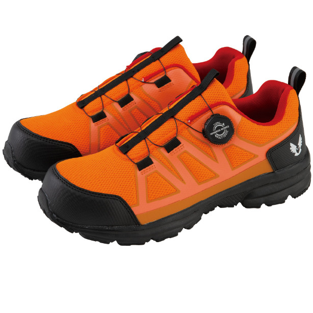 メーカー:CO_COS 品名&品番:CO-COS CC-MW-3110 軽量ダイヤル式セーフティースニーカー MINERVA WORKS(オプション表示用)  カラー:キャロット