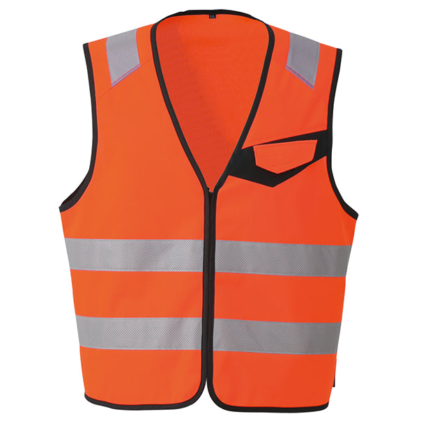 メーカー:CO_COS 品名&品番:CO-COS CS-2419 高視認性安全ベスト(一覧表示用)  カラー:オレンジ