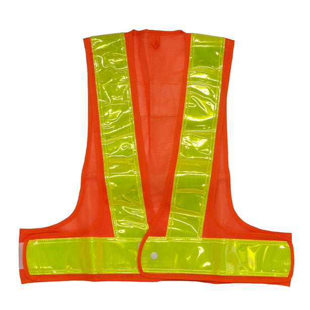 メーカー:MIZUKEI 品名&品番:安全ベスト/70mm ショート丈（5917702 ～ 5917707）(オプション表示用)  カラー:橙×黄
