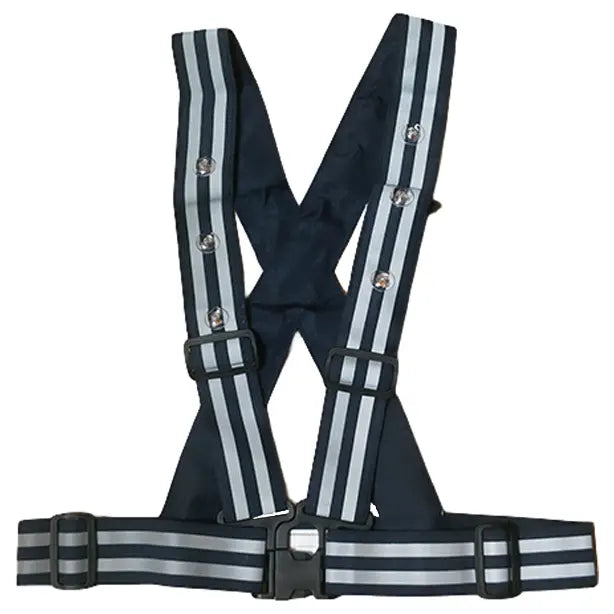 メーカー:熱田資材 品名&品番:LEDリフレックスV 反射付ベスト(一覧表示用)  カラー:ネイビー