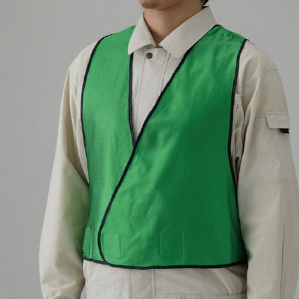 UNT-379-411 品名:識別ベスト(379-411～379-415)(一覧表示用)  カラー:緑
