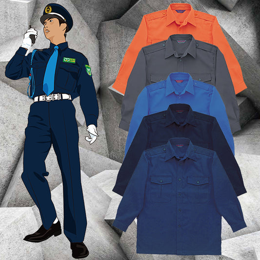 High-Tachibana TH-500 警備秋冬長袖カッターシャツ（男女兼用） TH-500(オプション表示用)