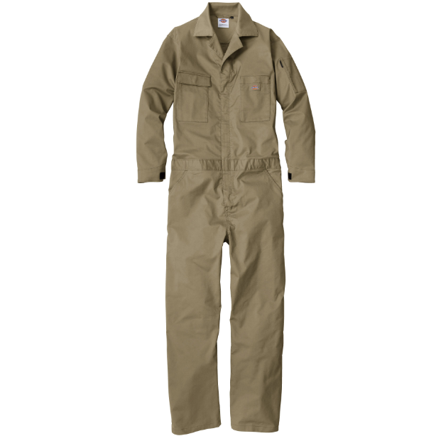 メーカー:CO_COS 品名&品番:Dickies CC-D-676 ストリートワークつなぎ(一覧表示用)  カラー:キャメル