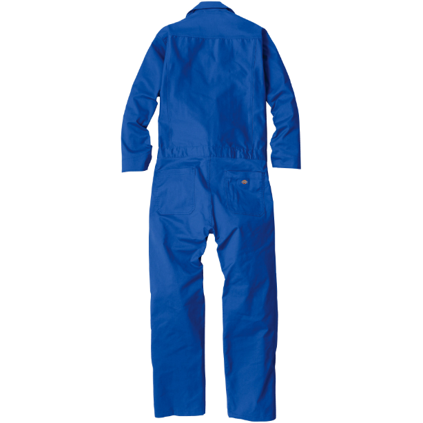 メーカー:CO_COS 品名&品番:Dickies CC-D-676 ストリートワークつなぎ カラー:ブルー(バックスタイル)