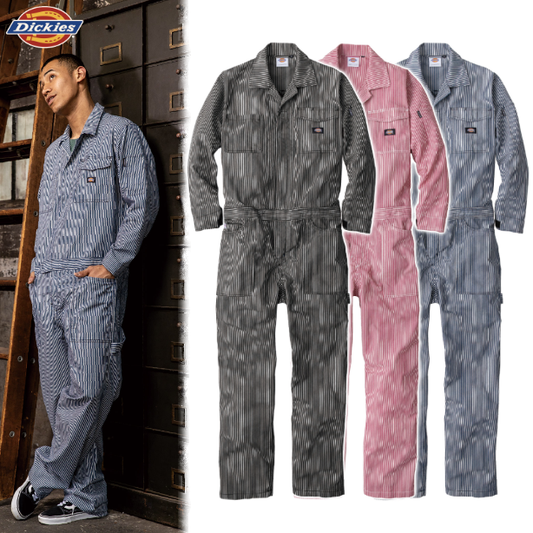 メーカー:CO_COS 品名&品番:Dickies CC-D-7106 軽量ヒッコリーつなぎ(オプション表示用) 