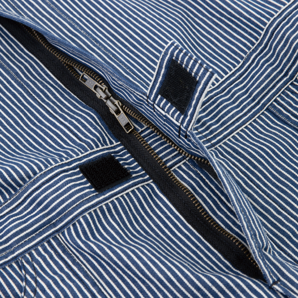 メーカー:CO_COS 品名&品番:Dickies CC-D-7106 軽量ヒッコリーつなぎ フロント逆開ファスナー