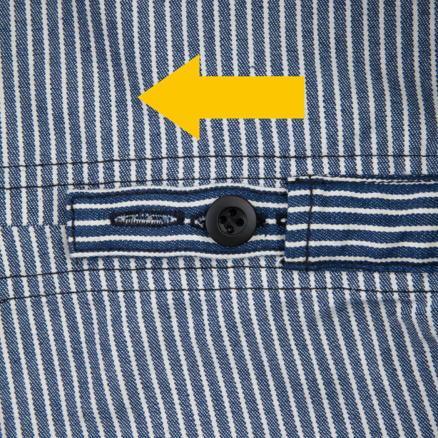 メーカー:CO_COS 品名&品番:Dickies CC-D-7106 軽量ヒッコリーつなぎ ウエストアジャスター仕様