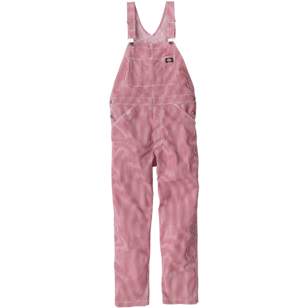 メーカー:CO_COS 品名&品番:Dickies CC-D-7109 軽量ヒッコリーオーバーオール(一覧表示用)  カラー:レッド