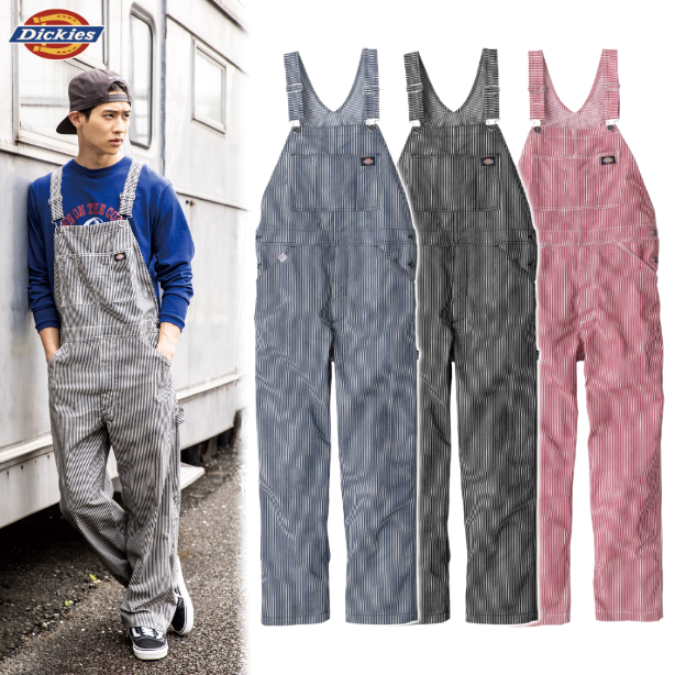 メーカー:CO_COS 品名&品番:Dickies CC-D-7109 軽量ヒッコリーオーバーオール(一覧表示用) 