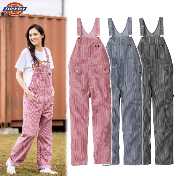 メーカー:CO_COS 品名&品番:Dickies CC-D-719 ヒッコリーオーバーオール(一覧表示用) 