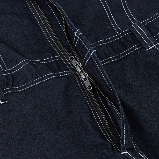 メーカー:CO_COS 品名&品番:Dickies CC-D-752 CORDURA®ストレッチデニム半袖ツナギ フロント逆開ファスナー