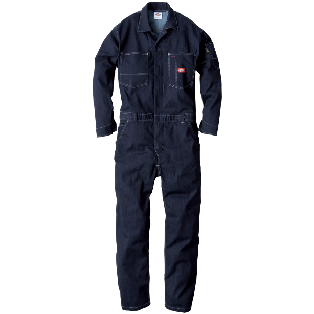 メーカー:CO_COS 品名&品番:Dickies CC-D-756 CORDURA®ストレッチデニムツナギ(オプション表示用)  カラー:インディゴ