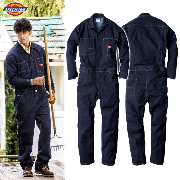 メーカー:CO_COS 品名&品番:Dickies CC-D-756 CORDURA®ストレッチデニムツナギ(オプション表示用) 
