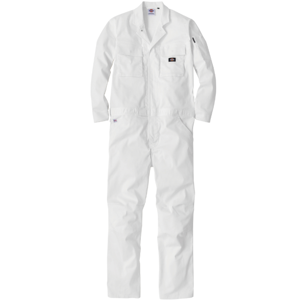 メーカー:CO_COS 品名&品番:Dickies CC-D-766 カジュアルつなぎ(一覧表示用)  カラー:ホワイト