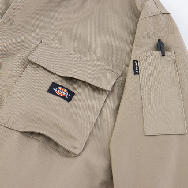 メーカー:CO_COS 品名&品番:Dickies CC-D-766 カジュアルつなぎ 袖ペン差し左