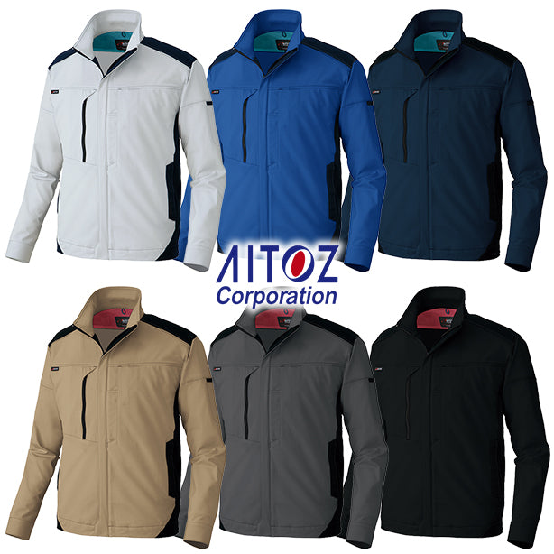 メーカー:AITOZ 品名&品番:AITOZ AZ-2401 ウルトラストレッチ長袖ブルゾン【通年】【男女兼用】(一覧表示用) 