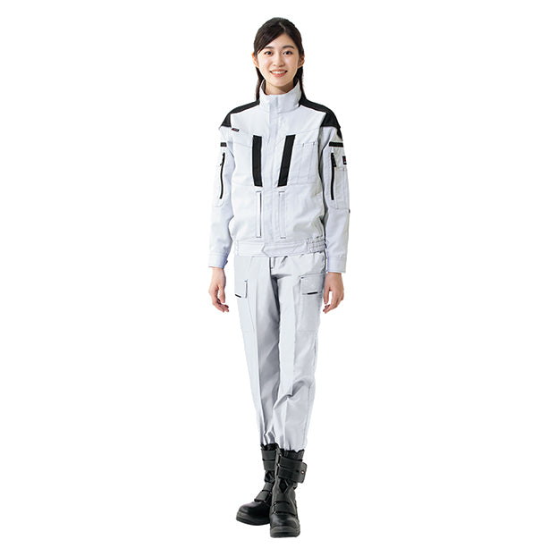 メーカー:AITOZ 品名&品番:AITOZ AZ-6851帯電防止ムービンカット ノータックカーゴパンツ【春夏】【男女兼用】 着用イメージ