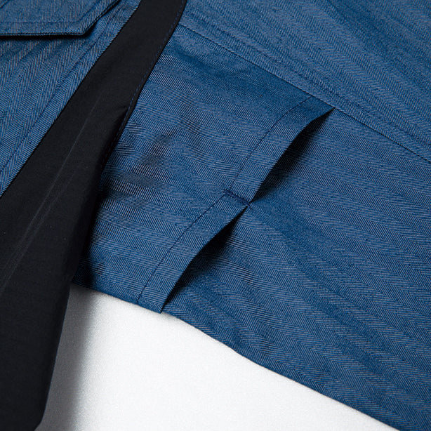 メーカー:ASAHICHO 品名&品番:Asahicho AC-9202 ヘリンボーンコーデュラ®ストレッチ空調服®長袖ブルゾン【ウェアのみ】 両脇袖下ベンチレーション