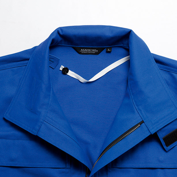 メーカー:ASAHICHO 品名&品番:Asahicho AC-9205 難燃空調服® 長袖ブルゾン【ウェアのみ】 首元調節ひも