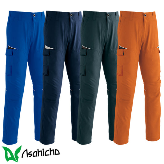 メーカー:ASAHICYO 品名&品番:Asahicho 8506 帯電防止スリムスタイルストレッチカーゴパンツ【春夏】(オプション表示用) 