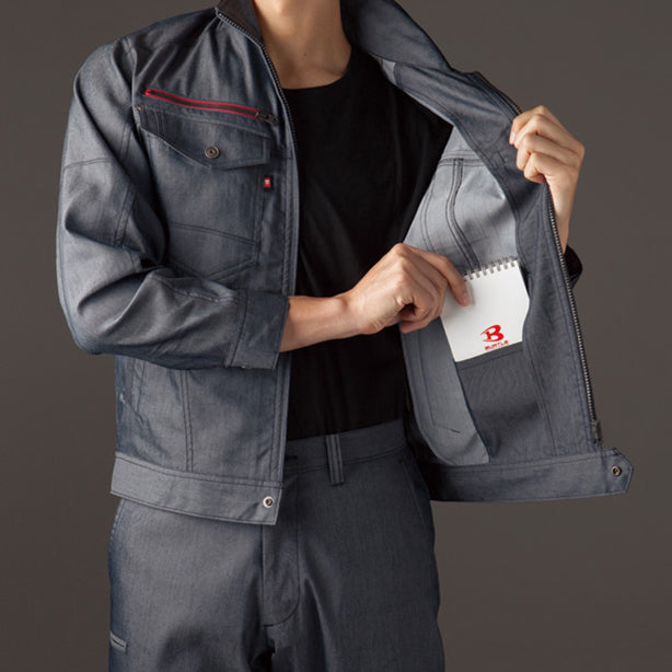 メーカー:BURTLE 品名&品番:BURTLE 7041 クレイジーストレッチ ジャケット【春夏】【ユニセックス】 左内ポケット