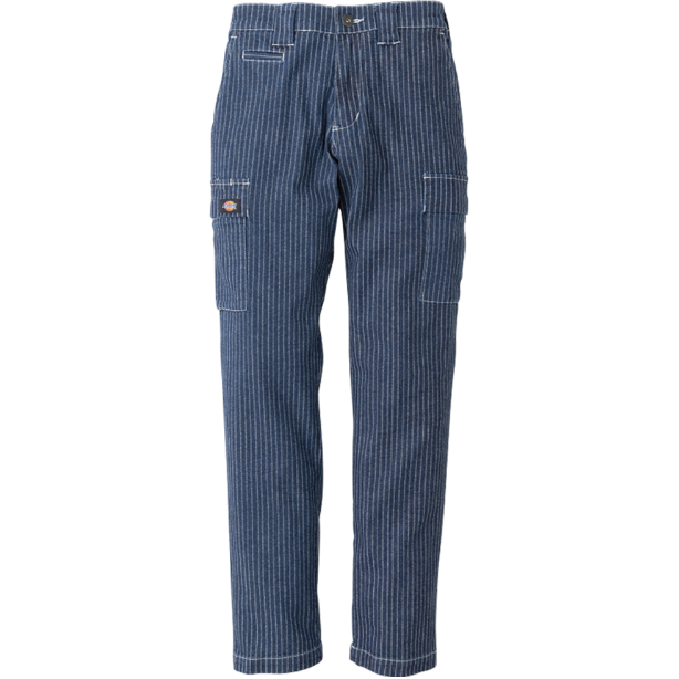 メーカー:CO_COS 品名&品番:Dickies CC-D-695 ウォバッシュストライプカーゴパンツ(オプション表示用)  カラー:インディゴ