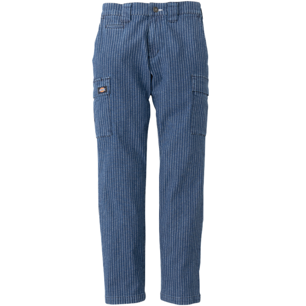 メーカー:CO_COS 品名&品番:Dickies CC-D-695 ウォバッシュストライプカーゴパンツ(一覧表示用)  カラー:ライトインディゴ