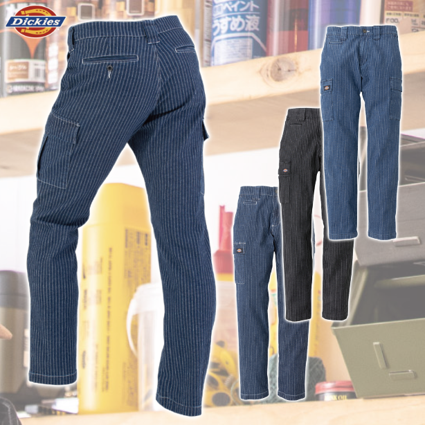 メーカー:CO_COS 品名&品番:Dickies CC-D-695 ウォバッシュストライプカーゴパンツ(オプション表示用) 