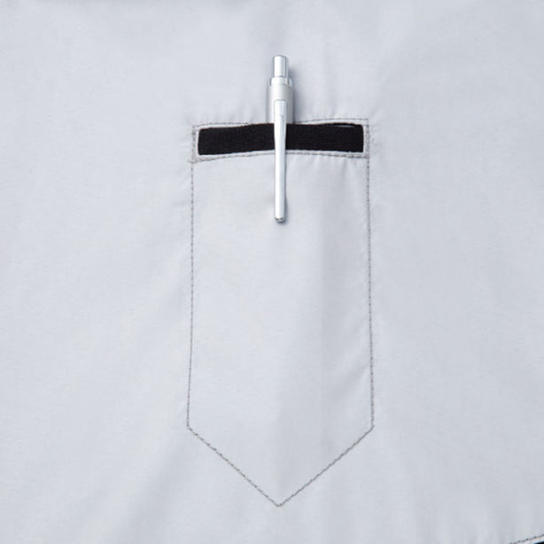 メーカー:JICHODO 品名&品番:Jawin JC-54090 フルハーネス対応猛暑用遮熱空調服™半袖ブルゾン【ウエアのみ】 袖ペン差し左