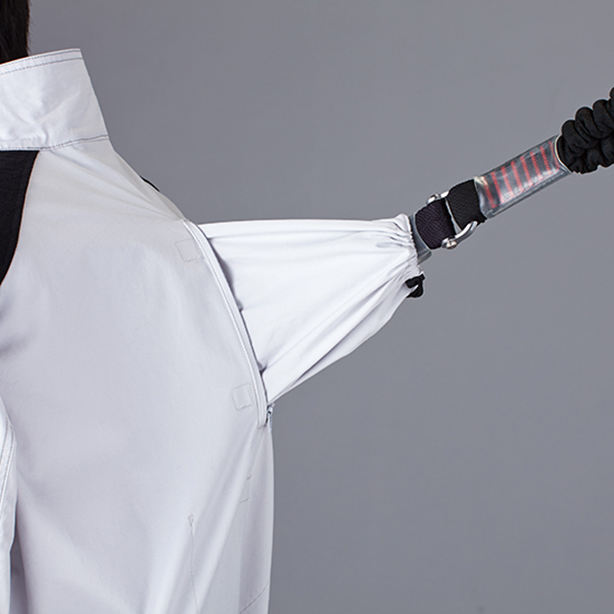 メーカー:JICHODO 品名&品番:Jawin JC-54100 フルハーネス対応強度増し空調服™長袖ブルゾン【フルセット】 ランヤード取付口