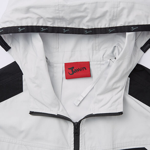 メーカー:JICHODO 品名&品番:Jawin JC-54110 綿100%のフード付き空調服™ベスト【ウエアのみ】 首元調節ひも