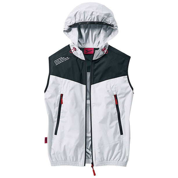メーカー:JICHODO 品名&品番:Jawin JC-54130 マウンテンパーカータイプの空調服™ベスト【ウエアのみ】(一覧表示用)  カラー:シルバー