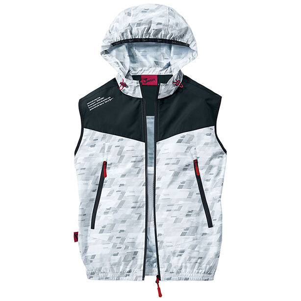 メーカー:JICHODO 品名&品番:Jawin JC-54130 マウンテンパーカータイプの空調服™ベスト【ウエアのみ】(一覧表示用)  カラー:シルバーカモフラ