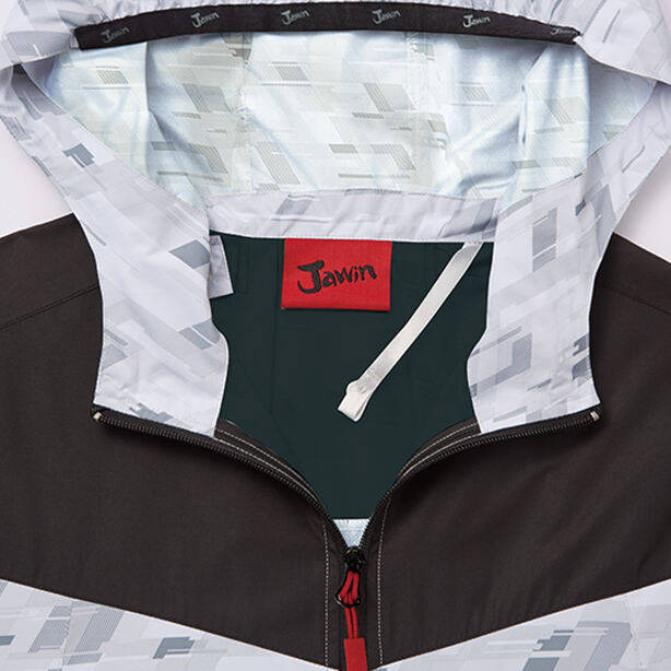 メーカー:JICHODO 品名&品番:Jawin JC-54130 マウンテンパーカータイプの空調服™ベスト【ウエアのみ】 首元調節ひも