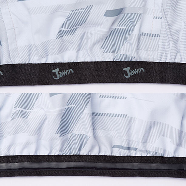 メーカー:JICHODO 品名&品番:Jawin JC-54130 マウンテンパーカータイプの空調服™ベスト【ウエアのみ】 ロゴ入りテープ