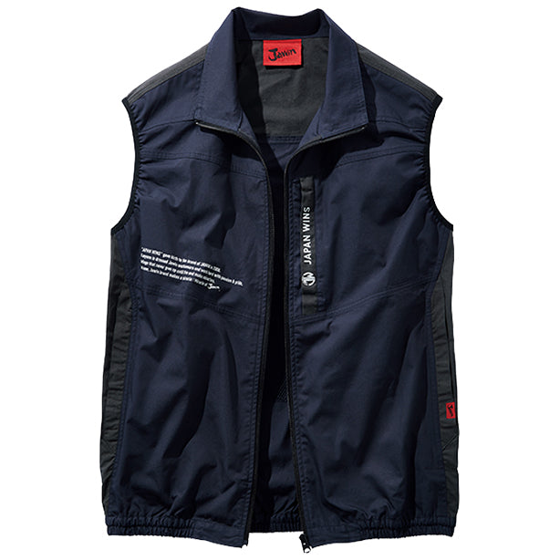 メーカー:JICHODO 品名&品番:JAWIN JC-54140 綿100% 空調服® ベスト【ウェアのみ】(一覧表示用)  カラー:ネービー