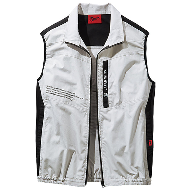 メーカー:JICHODO 品名&品番:JAWIN JC-54140 綿100% 空調服® ベスト【ウェアのみ】(一覧表示用)  カラー:シルバー
