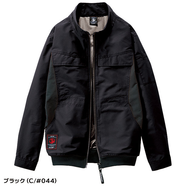 メーカー:JICHODO 品名&品番:JAWIN JC-54190 空調服®遮熱サイドファン長袖ブルゾン(一覧表示用)  カラー:ブラック