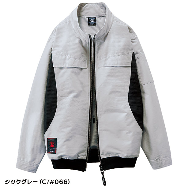 メーカー:JICHODO 品名&品番:JAWIN JC-54190 空調服®遮熱サイドファン長袖ブルゾン(一覧表示用)  カラー:シックグレー