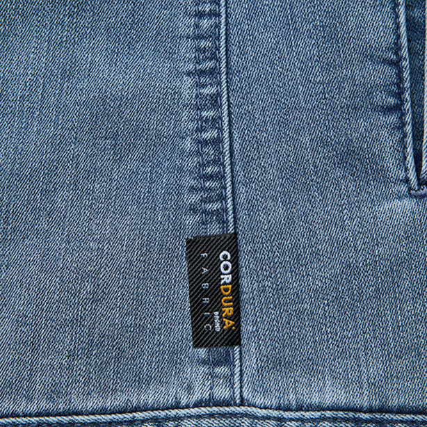 JAWIN 57000 ストレッチデニムジャンパー【春夏】 商品コード：JC-57000 ロゴタグ
