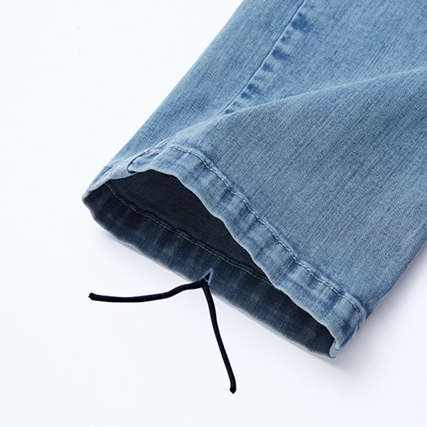 JAWIN 57002 ストレッチデニムノータックカーゴパンツ【春夏】 商品コード：JC-57002 パンツ裾紐通し穴