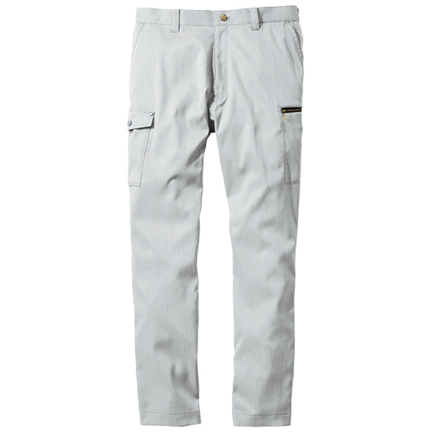 JAWIN 57102 ストレッチノータックカーゴパンツ【春夏】 商品コード：JC-57102 色：シルバー(オプション表示用)