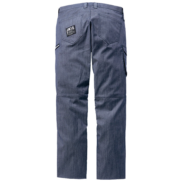 JAWIN 57402 ストレッチカーゴパンツ【春夏】 商品コード：JC-57402 色：インディゴ(一覧表示用)バックスタイル