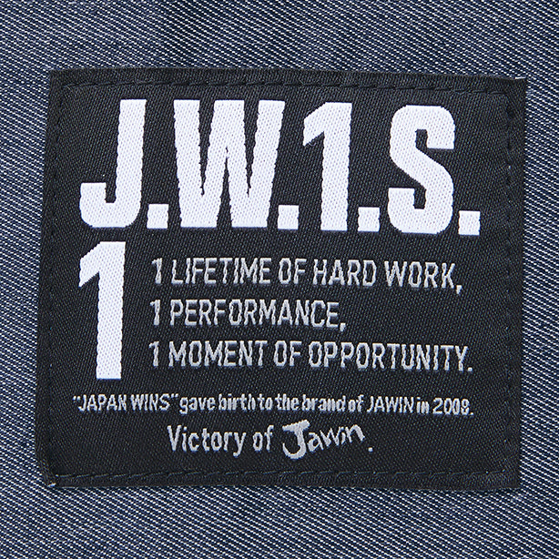 JAWIN 57404 ストレッチ長袖シャツ【春夏】 商品コード：JC-57404 ロゴタグ