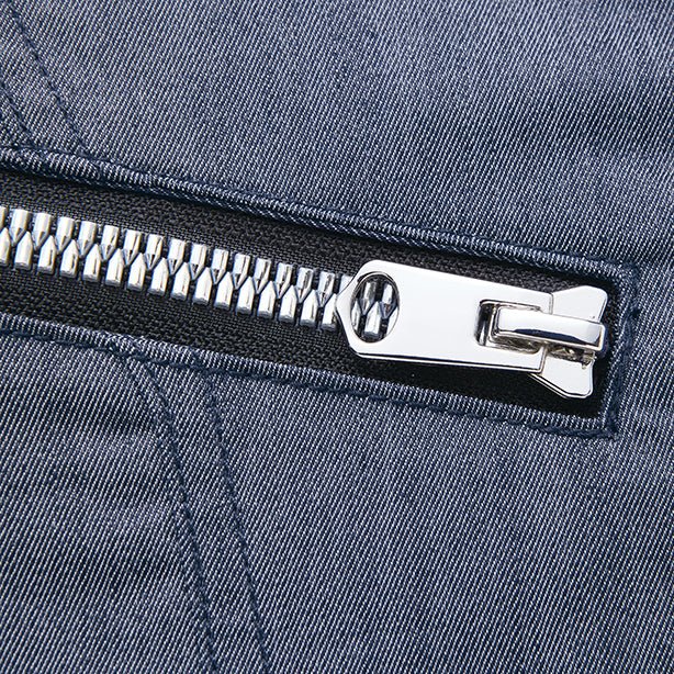 JAWIN 57404 ストレッチ長袖シャツ【春夏】 商品コード：JC-57404 BIGファスナー