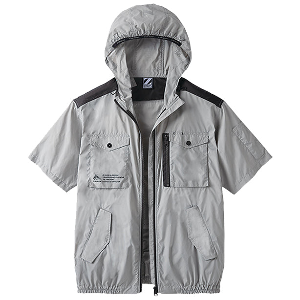 メーカー:JICHODO 品名&品番:Jawin JC-54030 ヨーロピアンテイスト空調服™長袖ブルゾン【フルセット】(オプション表示用)  カラー:グレー