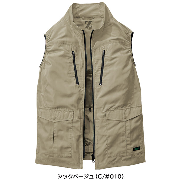 メーカー:JICHODO 品名&品番:Z-DRAGON JC-74280 サイドファン エコ空調服®ベスト(一覧表示用)  カラー:シックベージュ