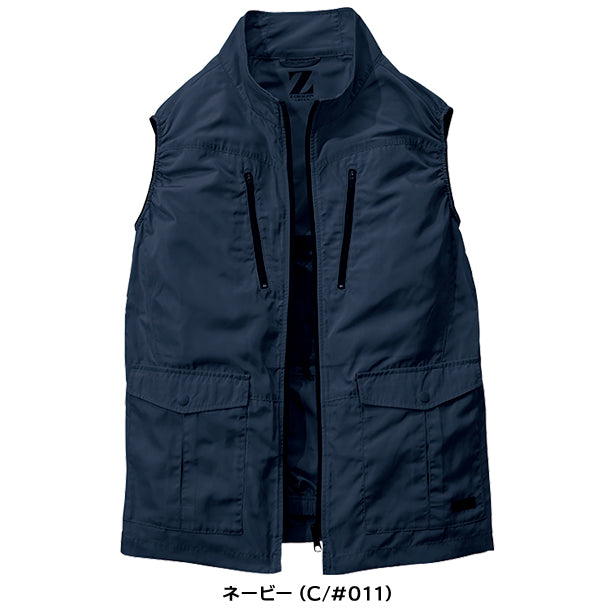 メーカー:JICHODO 品名&品番:Z-DRAGON JC-74280 サイドファン エコ空調服®ベスト(一覧表示用)  カラー:ネービー