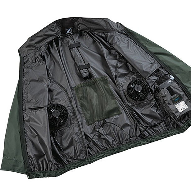 メーカー:JICHODO 品名&品番:Z-DRAGON JC-74350 サイドファンハーネス対応遮熱空調服®ベスト ファン・バッテリー装着時