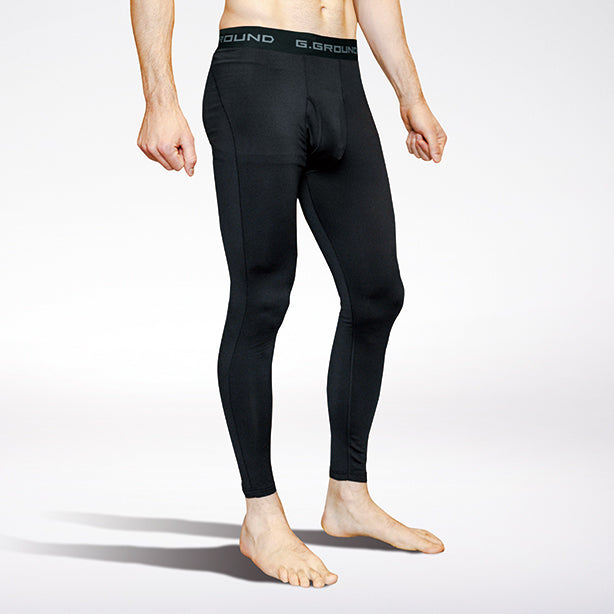 G.GROUND 7095-47 消臭・吸汗速乾・裏起毛ロングタイツ 商品コード：SO-7095-47 着用イメージ男性